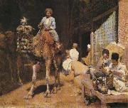 Edwin Lord Weeks A Market in Isphahan Spain oil painting artist